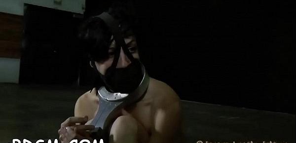 Chick is tortured with shocking sex-aids and jugs weight balls
